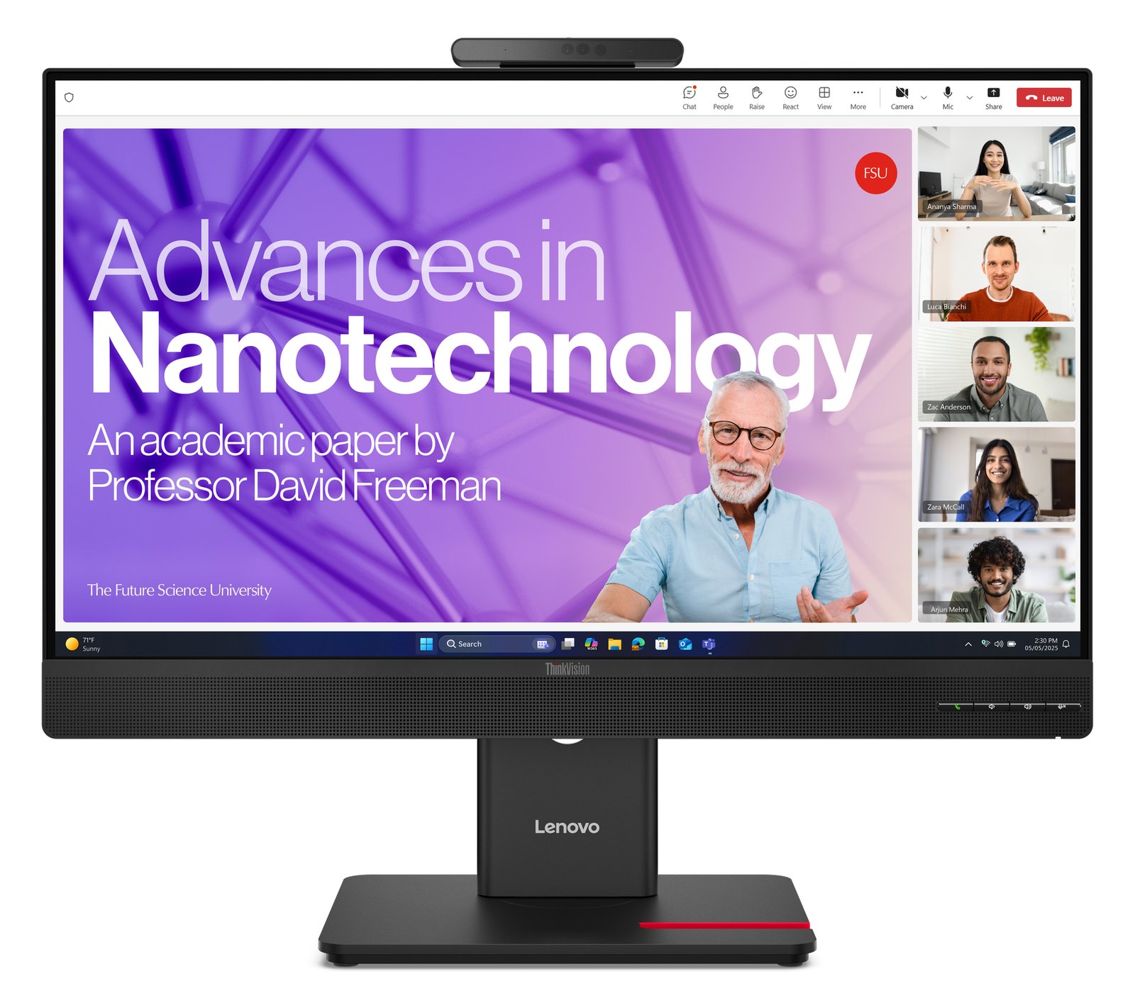 Lenovo ThinkVision T27qd-4v - LED-Monitor - 2560 x 1440 QHD @ 120 Hz