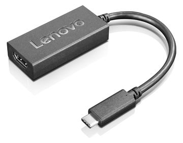 Lenovo Videoadapter - 24 pin USB-C männlich zu HDMI weiblich - 24 cm - Schwarz - unterstützt 4K 60 Hz (3840 x 2160) von LumaTech