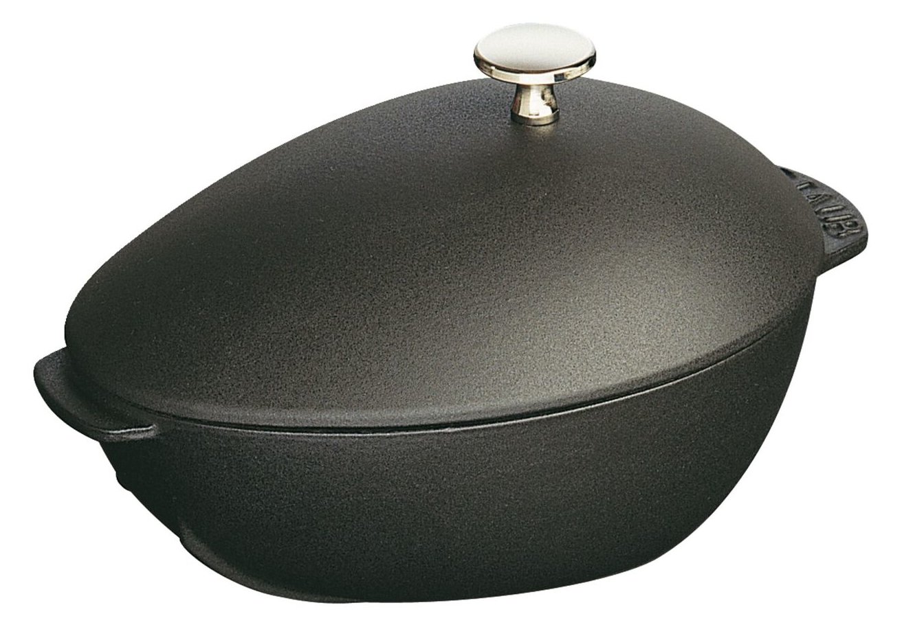 Zwilling Staub Mussel pot - Einzelpfanne - Schwarz - Eisenguss - 2 l - 3,2 kg