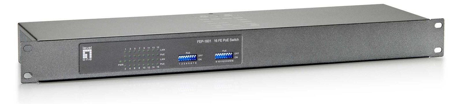 LevelOne FEP-1601W120 - Switch - 16 x 10/100 (PoE+)