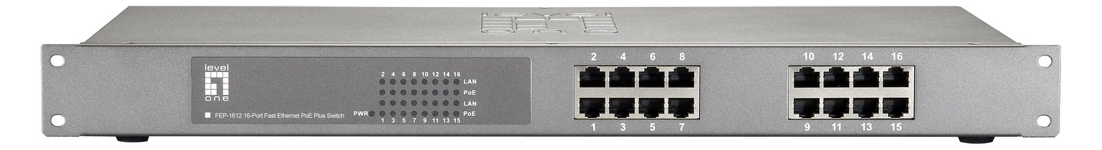 LevelOne FEP-1612W120 - Switch - 16 x 10/100 (PoE+)