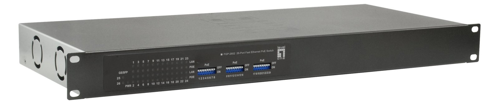 LevelOne FGP-2602W380 - Switch - 24 x 10/100 (PoE+)