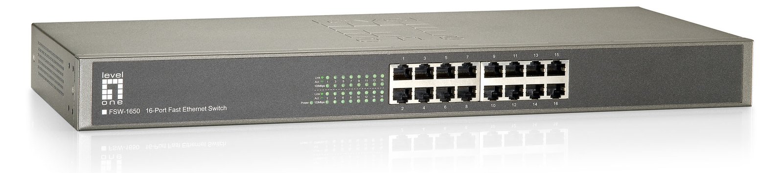 LevelOne FSW-1650 - Switch - unmanaged - 16 x 10/100