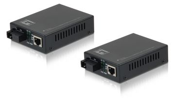 LevelOne FVT-2202 - Medienkonverter - 100Mb LAN - RJ-45/SC Single-Modus - bis zu 20 km - 1550 nm/1310 nm (Packung mit 2) von LumaTech