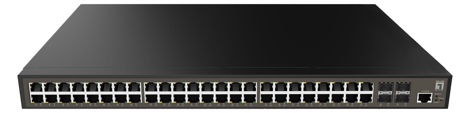 LevelOne GEL-5271 - Switch - L2+ - managed - 48 x 10/100/1000 + 4 x Gigabit SFP