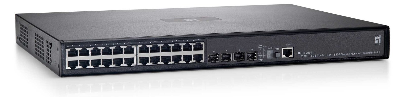 LevelOne GTL-2691 - Switch - managed - 24 x 10/100/1000 + 4 x Shared SFP