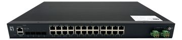 LevelOne L2+ Managed PoE Industrial Switch 4 x 1/2.5/10GbE SFP+ 24 PoE... - Switch - 1 Gbps von LumaTech