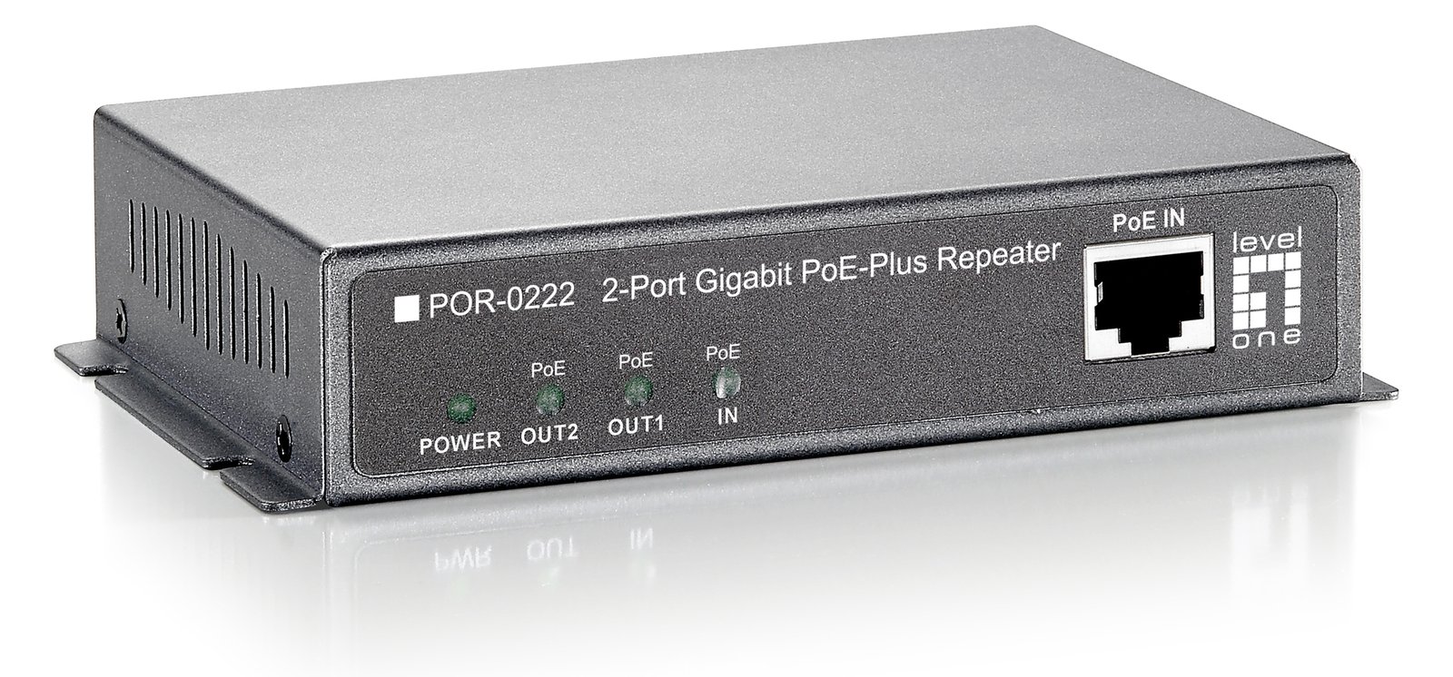 LevelOne POR-0222 - Repeater - 1GbE - 10Base-T, 100Base-TX, 1000Base-T