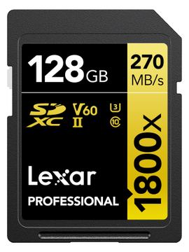 Lexar Professional GOLD Series - Flash-Speicherkarte - 128 GB V60 von LumaTech