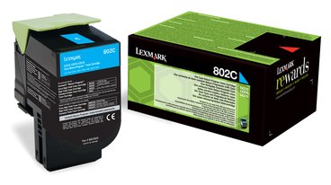 Lexmark 802C - Cyan - Original - Tonerpatrone LCCP, LRP