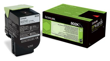Lexmark 802K - Schwarz - Original - Tonerpatrone LCCP, LRP