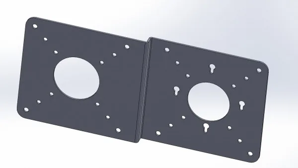 ALLNET VESA_MINIPC_PLATE - Schwarz, Ansicht 2