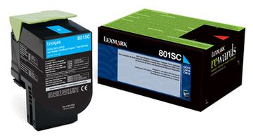 Lexmark 802SC - Cyan - Original - Tonerpatrone LCCP, LRP von LumaTech