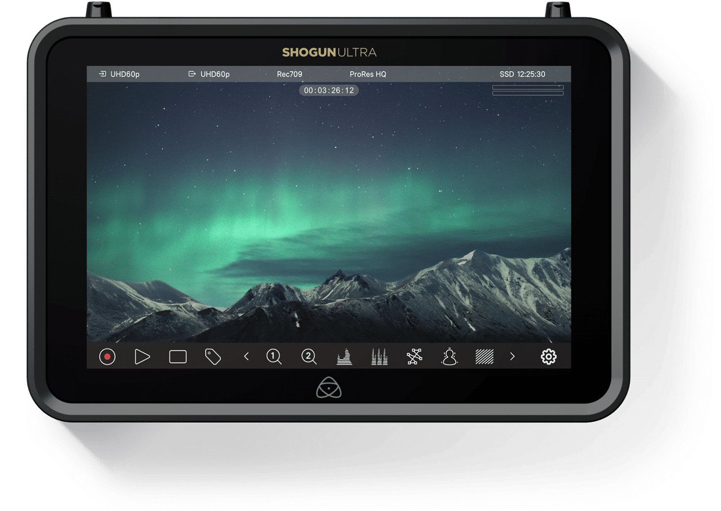 Atomos Shogun Ultra, 17,8 cm (7"), 1920 x 1200 Pixel, IPS, Kapazitiv, 325 ppi, 16:10