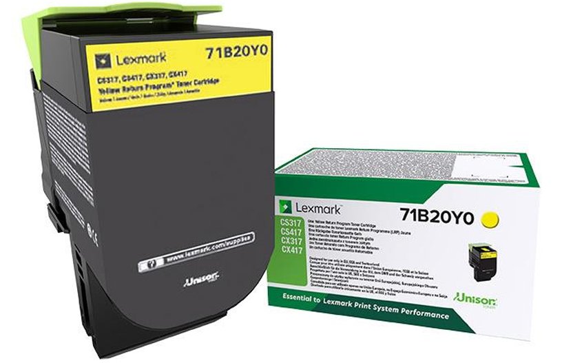 Lexmark X317 - Gelb - Original - Tonerpatrone LCCP, LRP