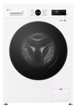 LG F4WB309Y, Frontlader, 9 kg, B, 75 dB, 1400 RPM, A