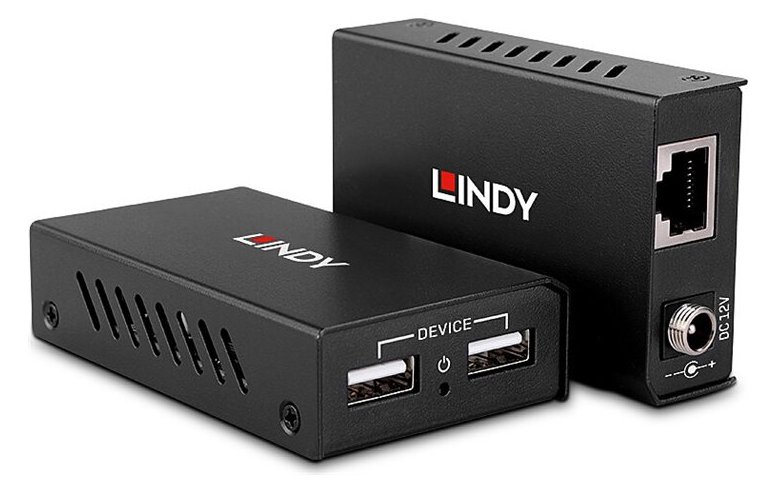 Lindy 100m 2 Port USB 2.0 Cat. 6 Extender - Digital/Daten - Netzwerk