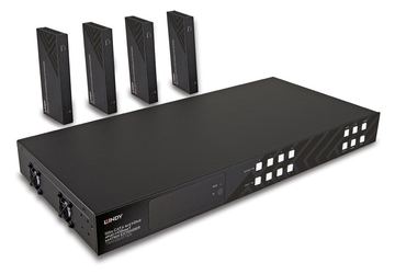 Lindy 150m Cat.6 4x4 HDMI 4K60 HDBaseT Matrix Extender von LumaTech