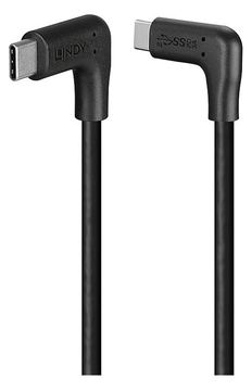 Lindy 1m USB 3.2 Typ C Kabel 2 x 90° gewinkelt - Kabel - Digital/Daten von LumaTech