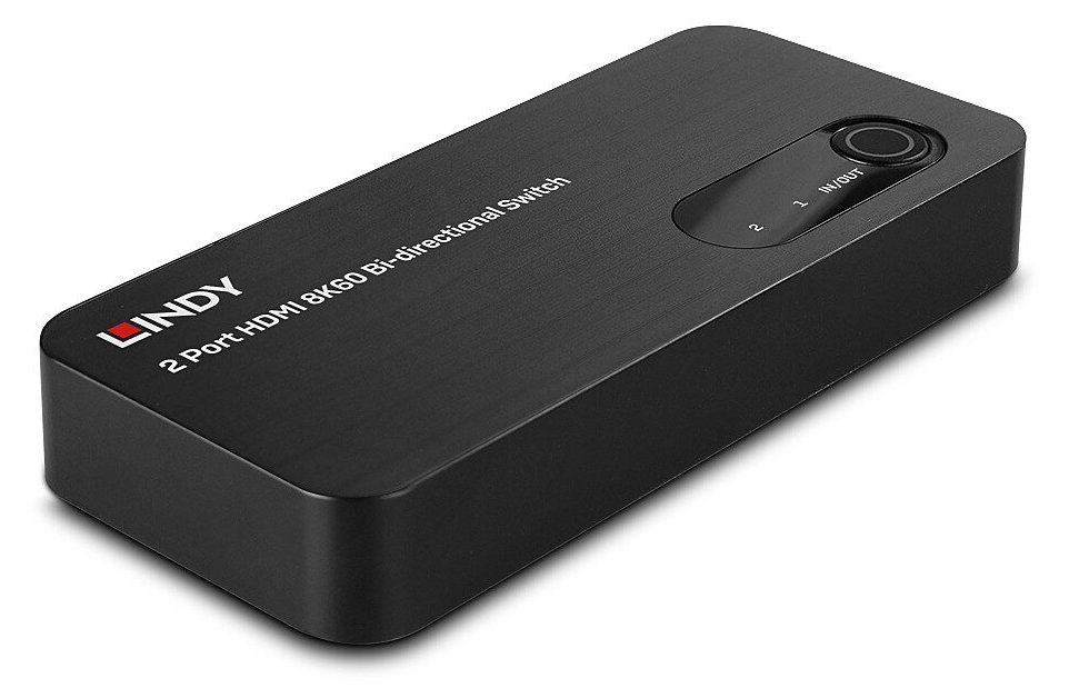 Lindy 2 Port HDMI 8K60 Bidirektionaler Switch - 2-Port - Switch - 48 Gbps