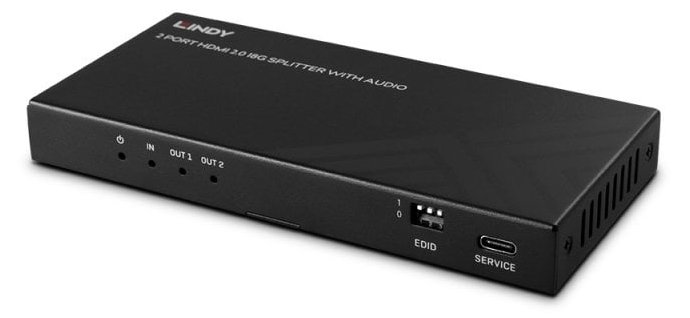 Lindy 2 Port HDMI 8K60 Splitter mit Audio - Audio/Multimedia