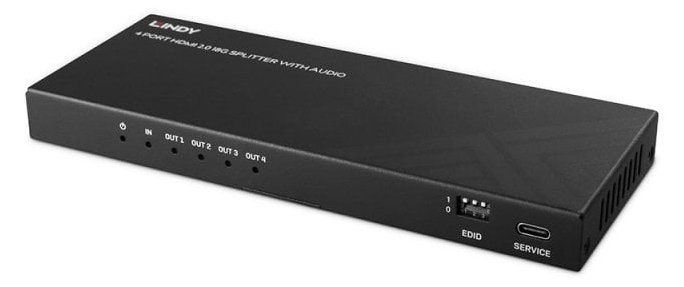 Lindy 4 Port HDMI 8K60 Splitter mit Audio