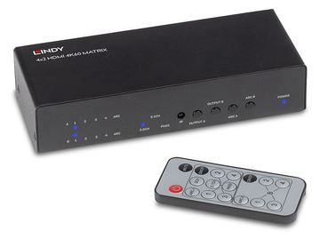 Lindy 4x2 HDMI 2.0 18G Matrix Switch - Video/Audio-Schalter von LumaTech