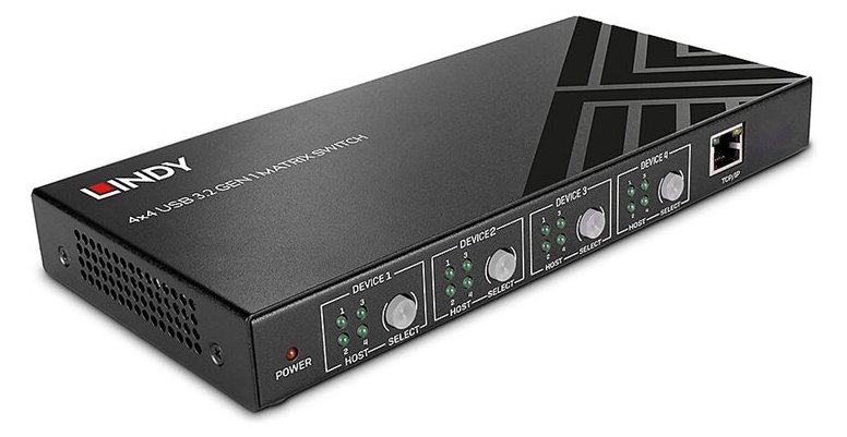 Lindy 4x4 USB 3.2 Gen 1 Matrix Switch