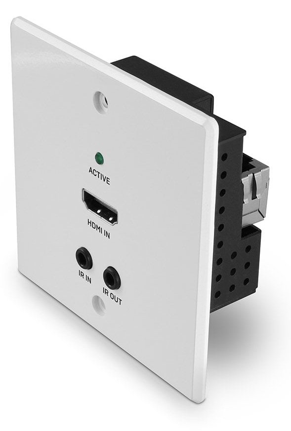 Lindy 70m Cat.6 HDMI 4K60 IR & RS-232 HDBaseT UK Wall Plate Extender - Kabel - Audio/Multimedia