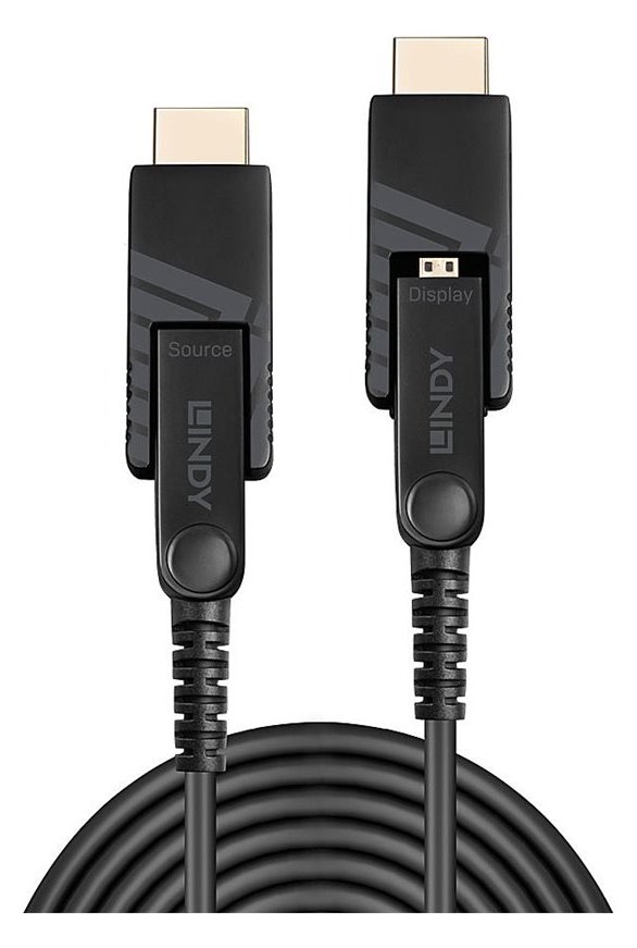 Lindy HDMI-Kabel - 50 m - Geschützter Hybridkupfer/Faseroptik