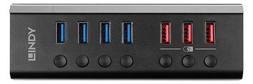 Lindy Hub - mit 3 Quick Charge 3.0 Ports - 7 x USB 3.2 von LumaTech