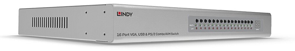 Lindy KVM-Switch - VGA, USB & PS/2 Combo - 16 x KVM port(s)
