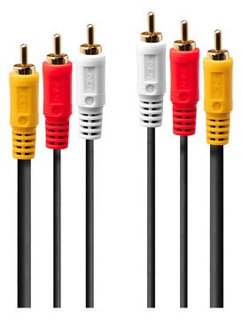 Lindy Premium - Video- / Audiokabel - Composite Video / Audio - RCA x 3 (M) von LumaTech