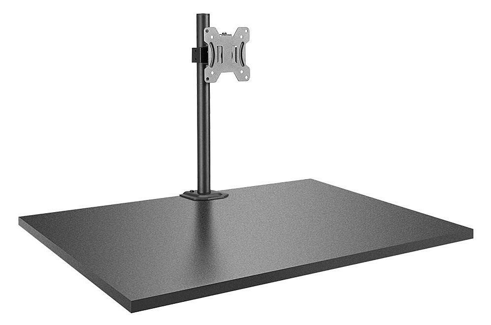 Lindy Single Display Short Bracket w/ Pole & Desk Clamp - Befestigungskit - einstellbarer Arm - für Monitor - Stahl