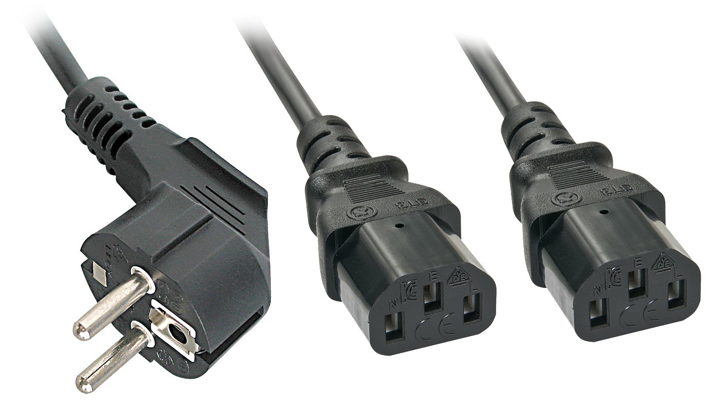Lindy Stromkabel - CEE 7/7 (S) bis IEC 60320