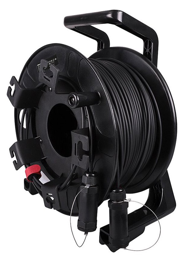 Lindy Ultra High Speed - HDMI-Kabel - HDMI männlich zu HDMI männlich - 100 m - Hybrid Kupfer/Kohlefaser - Schwarz