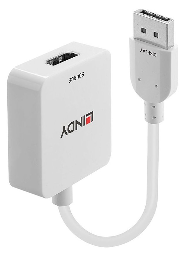 Lindy Video- / Audiokabel - HDMI, Gleichstromstecker 3,5 x 1,35 mm weiblich zu DisplayPort männlich