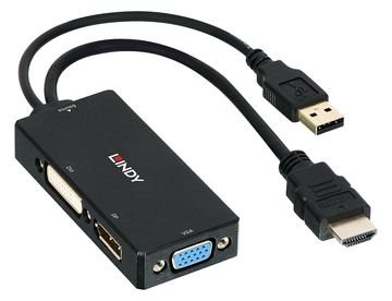 Lindy Videokonverter - HDMI - DVI, DisplayPort, VGA von LumaTech