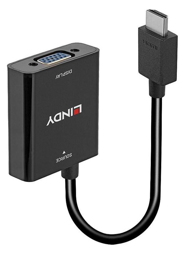 Lindy Videokonverter - HDMI - VGA - Schwarz