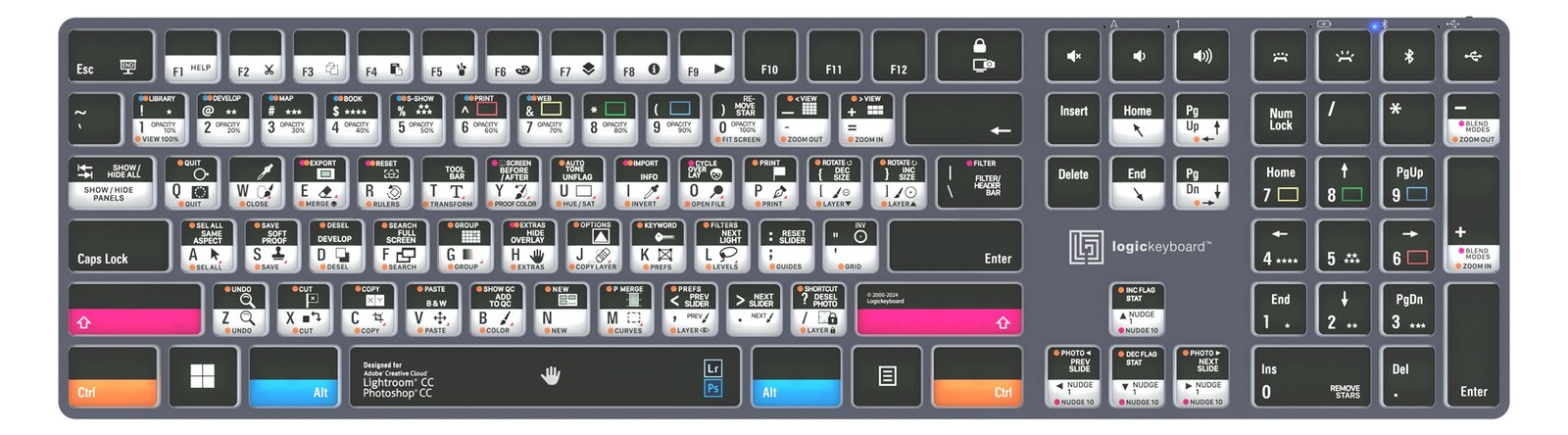 Logickeyboard Adobe Photographer PS/LR Titan - TL: Französisch, AZERTY