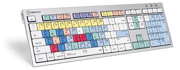 Logickeyboard ALBA - Volle Größe (100%) - Kabelgebunden - USB - Scherenschalter - Silber - TL: Französisch, AZERTY von LumaTech