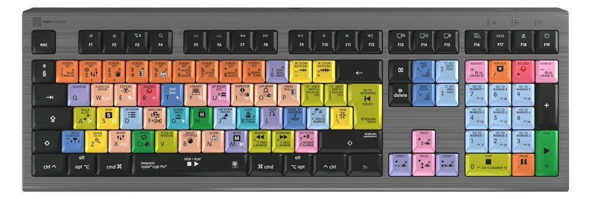 Logickeyboard Apple Logic Pro X Astra 2 - Tastatur - TL: UK, QWERTY