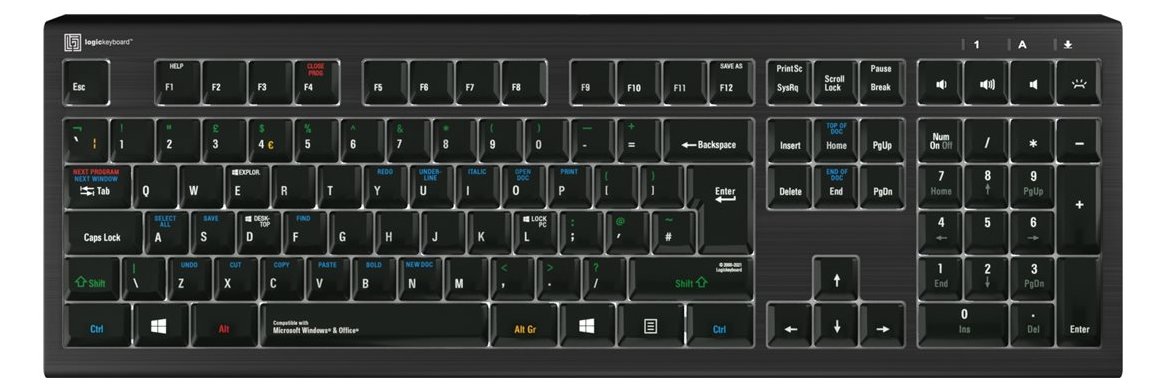 Logickeyboard ASTRA 2 - Tastatur - Windows - hintergrundbeleuchtet - TL: UK, QWERTY