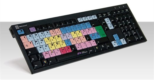 Logickeyboard Avid Media Composer - Full-size (100%) - Verkabelt - USB - Mehrfarbig - TL: Deutsch, QWERTZ