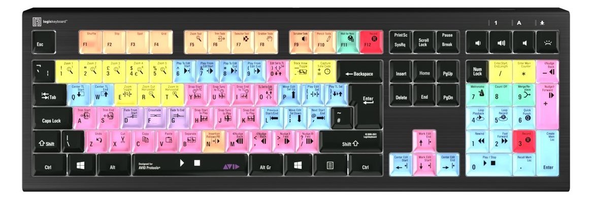 Logickeyboard Avid Pro Tools ASTRA 2 - Tastatur - TL: UK, QWERTY