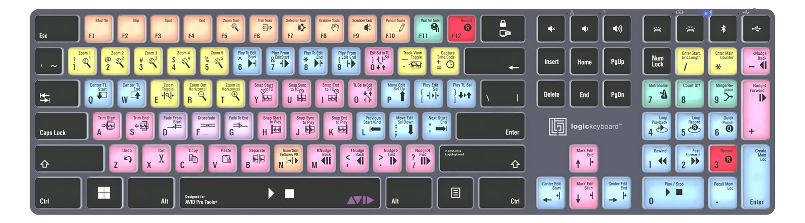 Logickeyboard Avid Pro Tools Titan - TL: UK, QWERTY