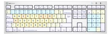 Logickeyboard Dyslexie ALBA Slimline - Tastatur - TL: UK, QWERTY von LumaTech