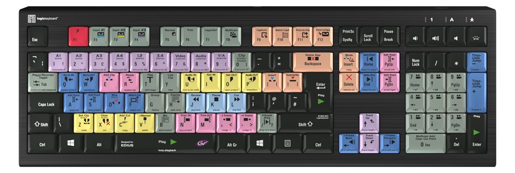 Logickeyboard EDIUS ASTRA2 - Tastatur - Windows - TL: UK, QWERTY