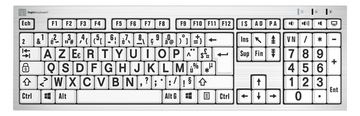 Logickeyboard Largeprint Slimline - Tastatur - TL: Französisch, AZERTY von LumaTech