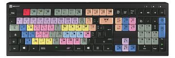 Logickeyboard LKB-EDIUS-A2PC-FR - Volle Größe (100%) - Kabelgebunden - USB - Schwarz - TL: Französisch, AZERTY von LumaTech